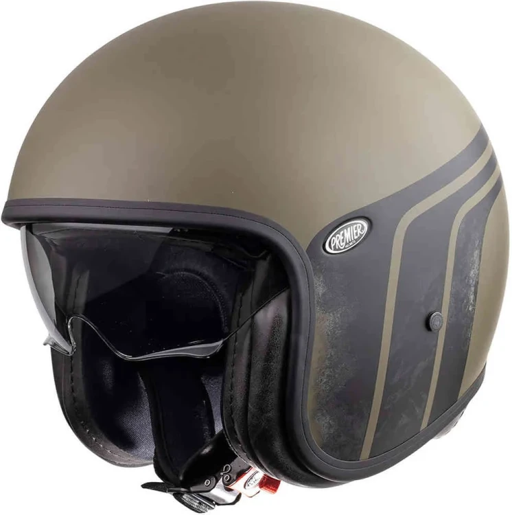 Мотошлем открытый Premier Vintage BTR Military Green BM