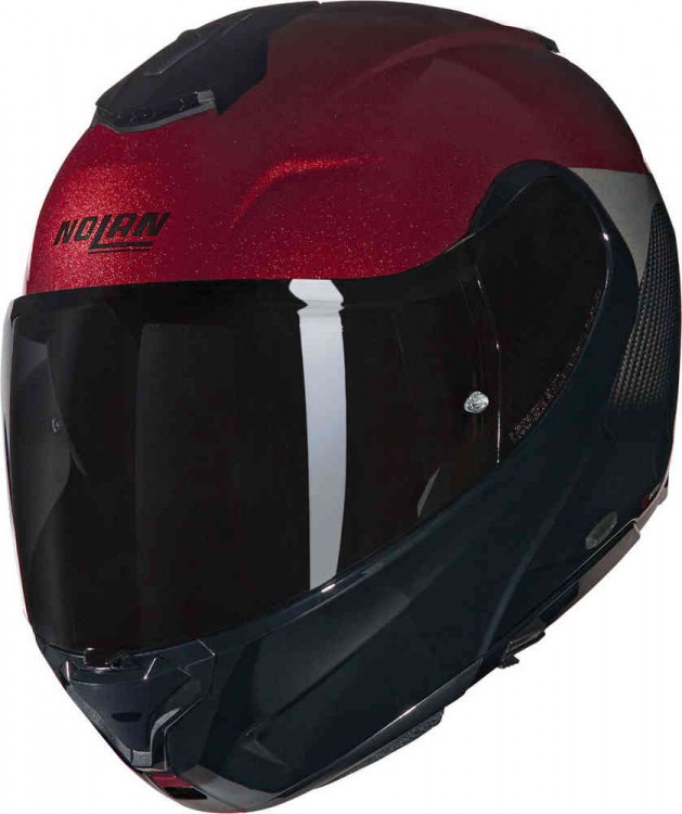 Мотошлем интеграл Nolan X-1005 Ultra Carbon Verniciatura Speciale N-Com Красный/Черный U150007303419