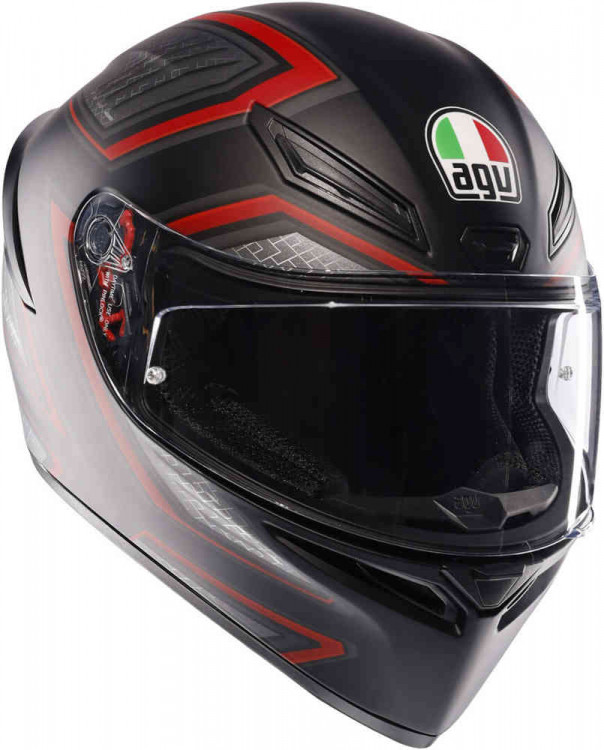 Мотошлем интеграл AGV K1-S Sling Черный матовый/Красный 18394001-038-XL