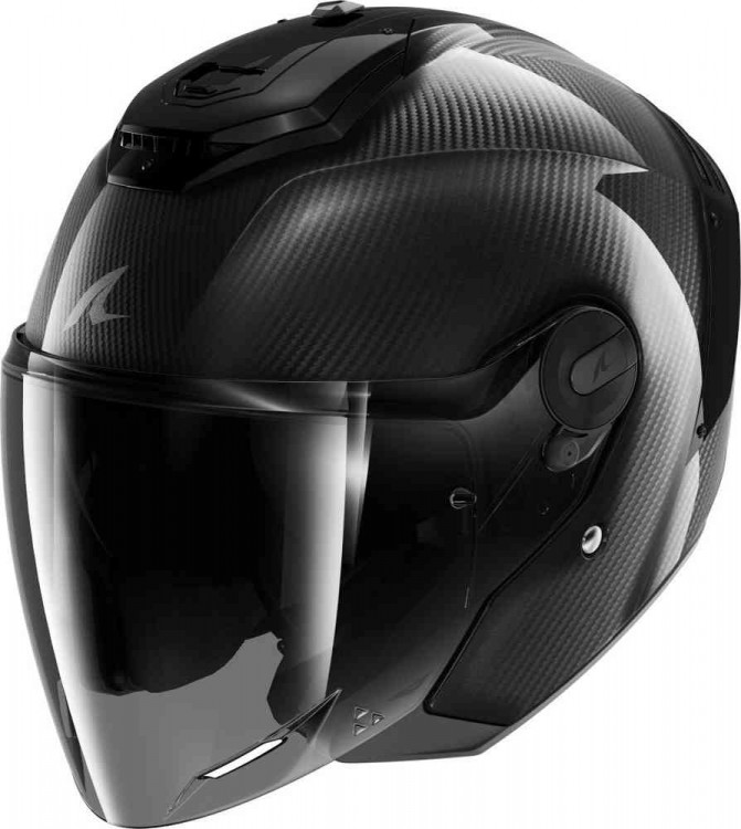 Мотошлем открытый Shark RS Jet Full Carbon Черный HE8204E-DAD-M