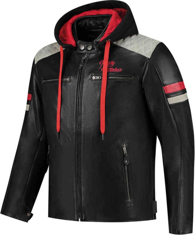 Мотокуртка кожаная мужская Rusty Stitches Jari Hooded V2