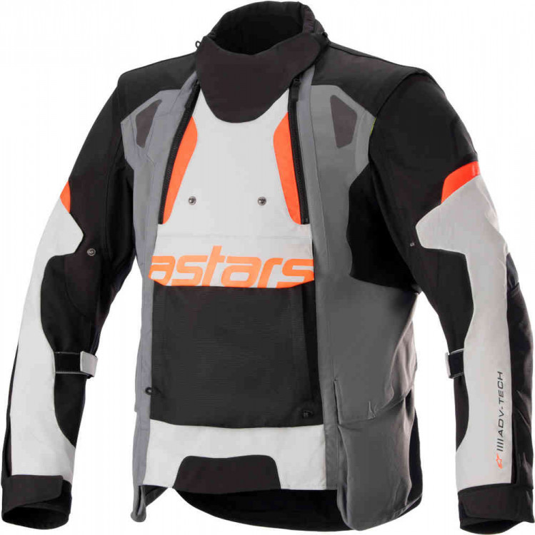 Мотокуртка текстильная мужская Alpinestars Halo Drystar Черный/Серый/Оранжевый 3204822-9049-S
