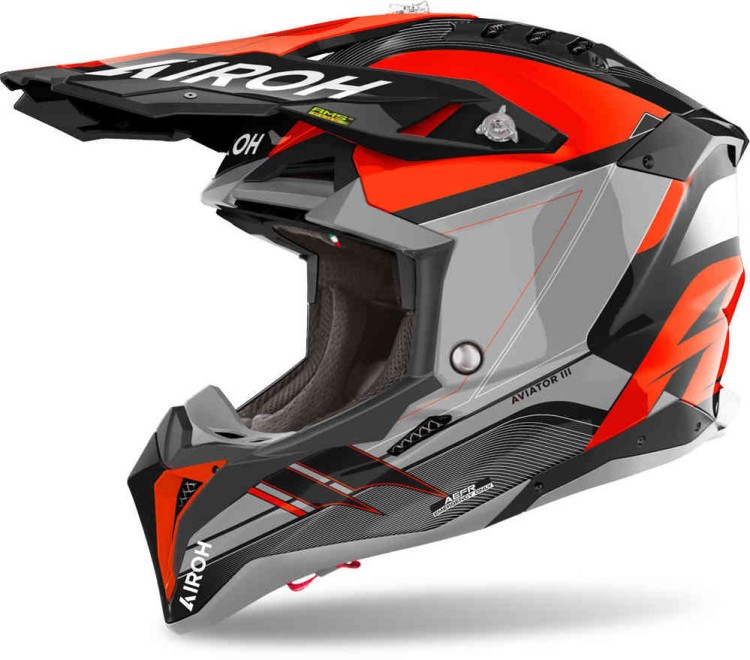 Мотошлем для мотокросса и эндуро Airoh Aviator 3 Saber