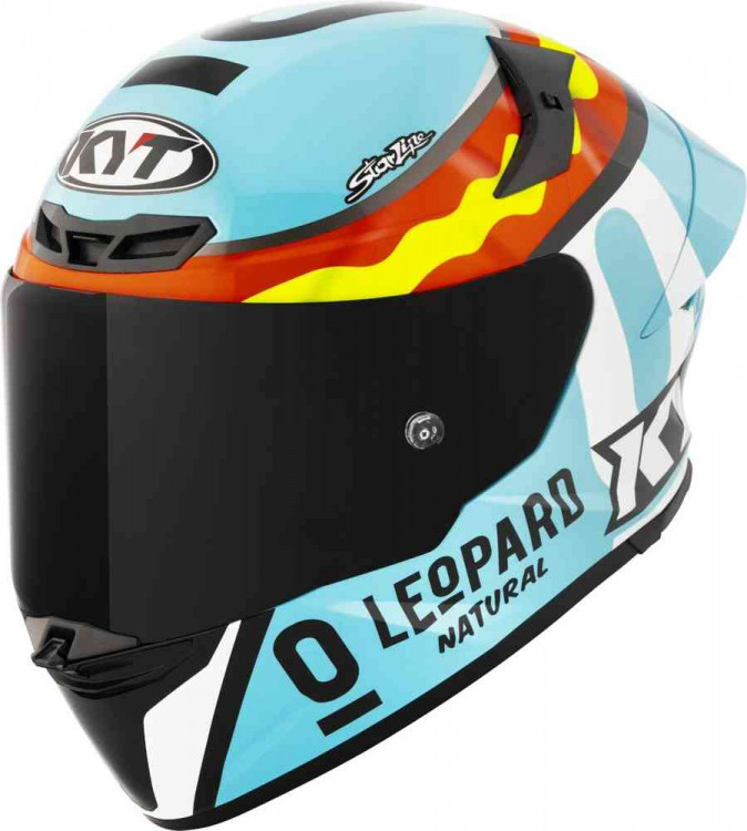 Мотошлем интеграл KYT TT-Revo Leopard Replica Красный/Желтый Y6TR0018.2