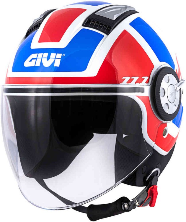 Мотошлем открытый GIVI 11.1 Air Jet-R Class Белый/Красный/Синий H111FCLWB58