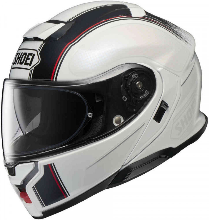 Мотошлем модуляр Shoei Neotec 3 Satori Белый/Черный/Красный 12 07 105 2