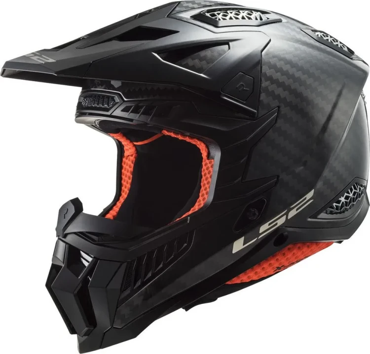 Мотошлем для мотокросса и эндуро детский LS2 MX703 X-Force Solid Carbon