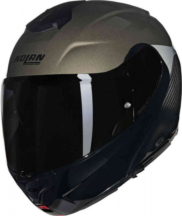Мотошлем интеграл Nolan X-1005 Ultra Carbon Verniciatura Speciale N-Com Серый/Черный U150007303421