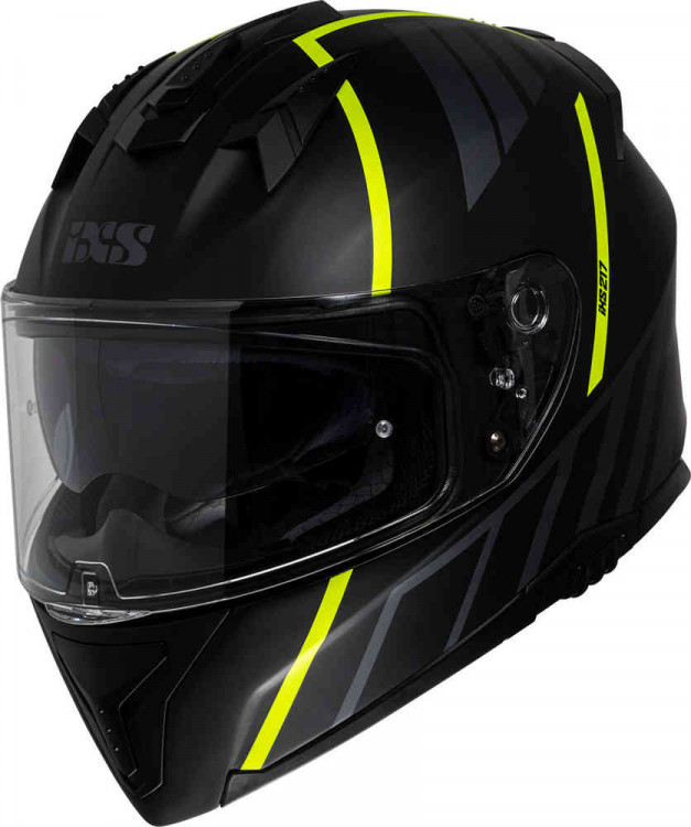 Мотошлем интеграл IXS iXS217 2.0 Черный матовый/Желтый X14092-M35-XS