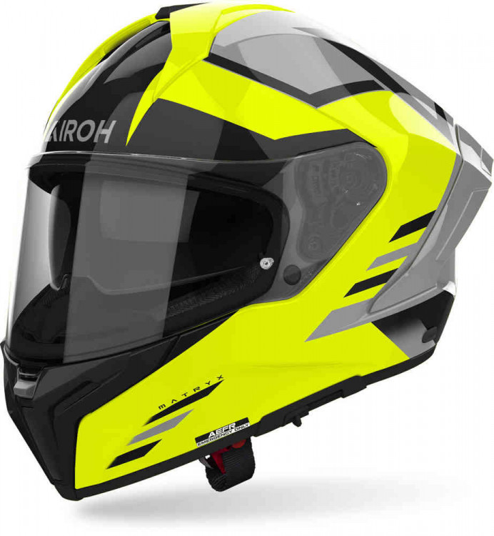 Мотошлем интеграл Airoh Matryx Thron Желтый/Серый MXT31M