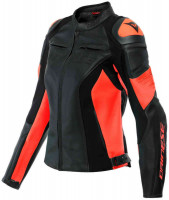 Мотокуртка кожаная женская Dainese Racing 4 Черный/Красный 2533848-628-48