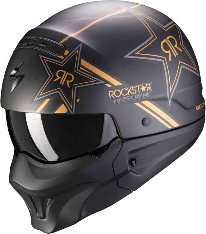 Мотошлем открытый Scorpion EXO-Combat Evo Rockstar