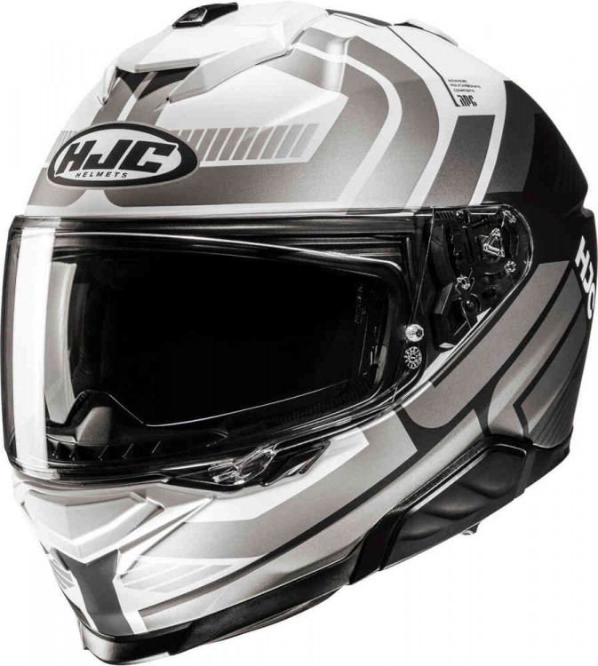 Мотошлем интеграл HJC i71 Viz Белый/Серый/Черный 15700506