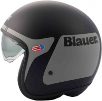 Мотошлем открытый Blauer Pilot GO Черный матовый/Титановый 12CBKHU01077-H00003-H07-XS