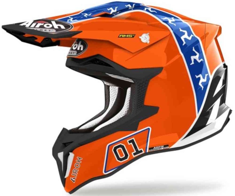 Мотошлем для мотокросса и эндуро Airoh Strycker Hazzard  STH32S
