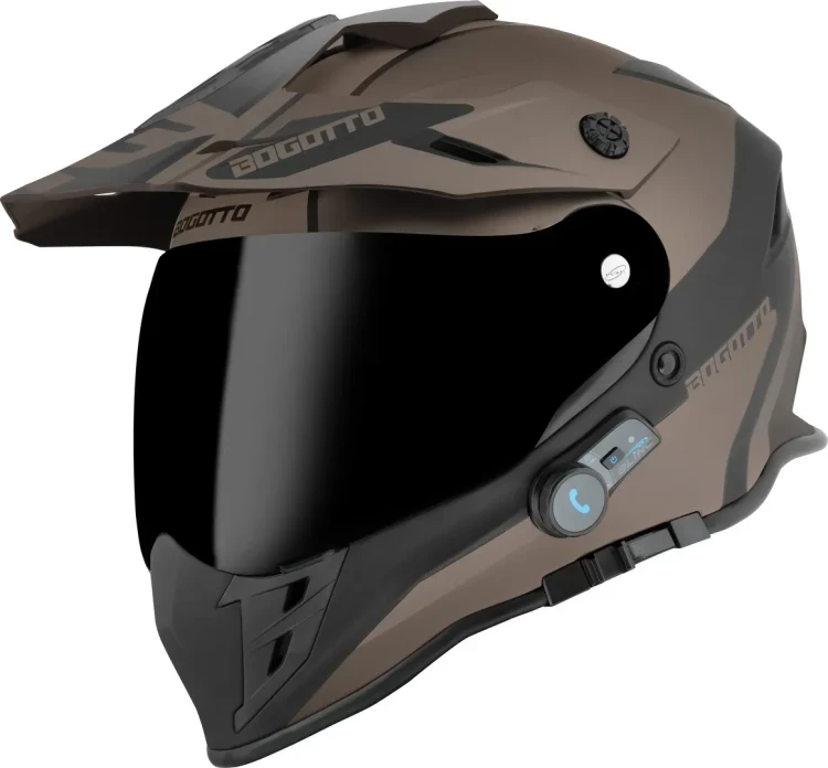 Мотошлем для мотокросса и эндуро Bogotto H331 BT Tour EVO Bluetooth