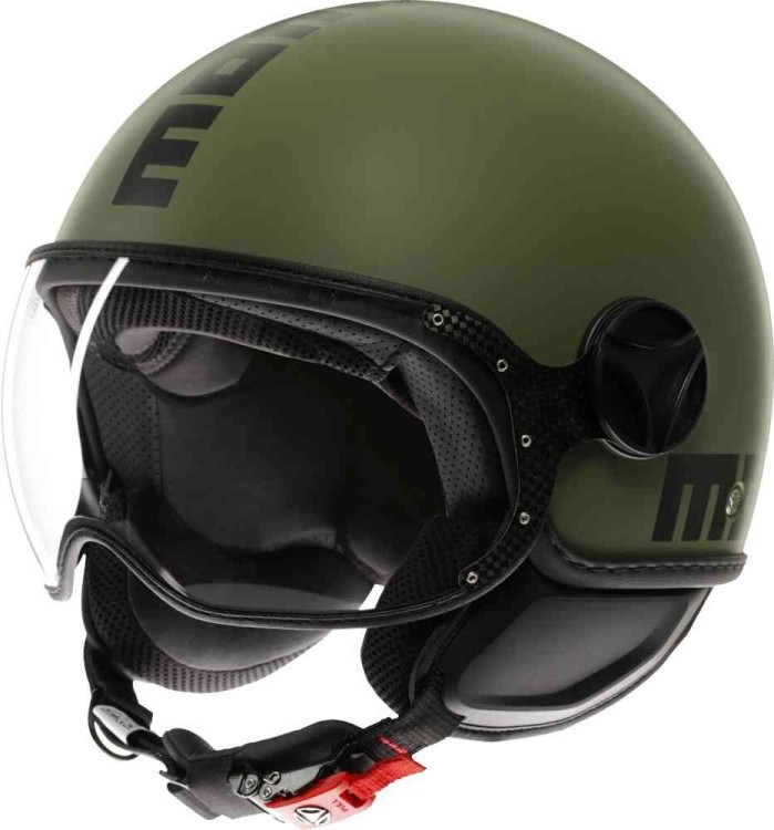 Мотошлем открытый MOMO FGTR Classic Mono Матовый зеленый 184A7001-003-XS