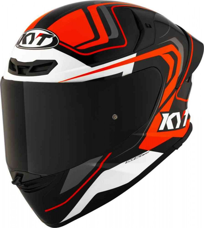 Мотошлем интеграл KYT TT-Revo Overtech Черный/Оранжевый Y6TR0001.2