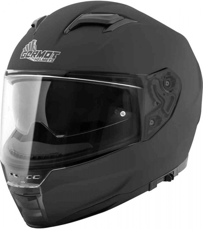 Мотошлем интеграл Germot GM 350 Черный матовый GM00035010-S
