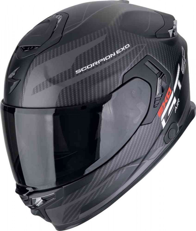 Мотошлем интеграл Scorpion EXO-GT SP Air Flex Черный матовый/Серебристый 150-479-159-02
