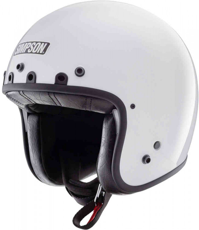 Мотошлем открытый Simpson Chopper Solid Белый 18630-XS-126