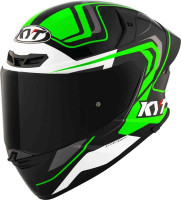 Мотошлем интеграл KYT TT-Revo Overtech Черный/Зеленый Y6TR0002.2