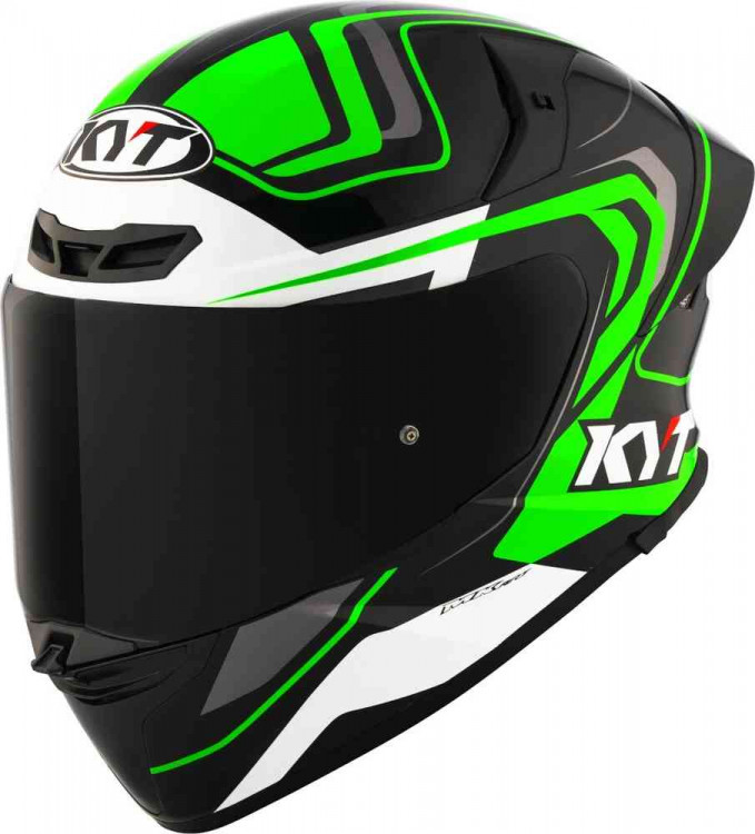 Мотошлем интеграл KYT TT-Revo Overtech Черный/Зеленый Y6TR0002.2