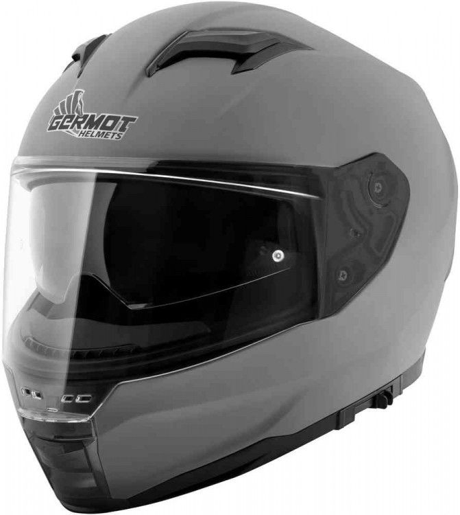 Мотошлем интеграл Germot GM 350 Матовый серый GM00035019-XS