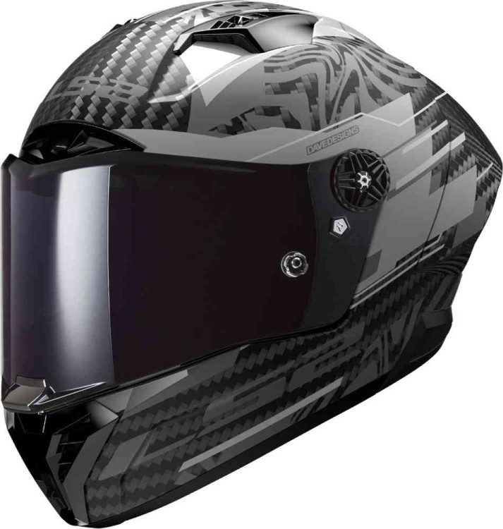 Мотошлем интеграл LS2 FF805 Thunder GP Polar Carbon