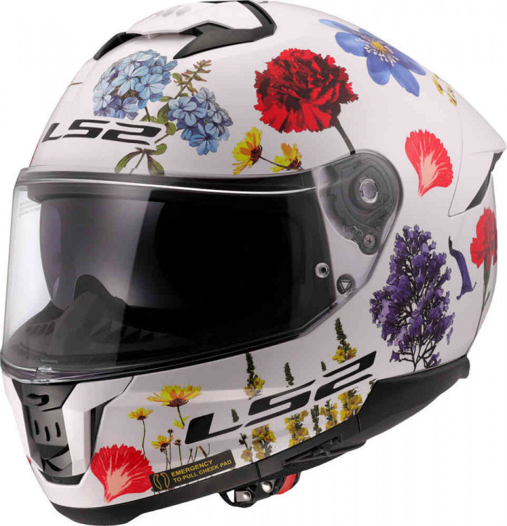 Мотошлем интеграл LS2 FF808 Stream II Flowers  168082602XS