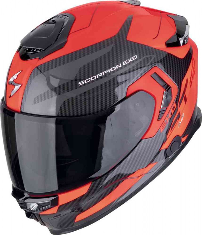 Мотошлем интеграл Scorpion EXO-GT SP Air Flex Черный/Неоновый Красный 150-479-160-02