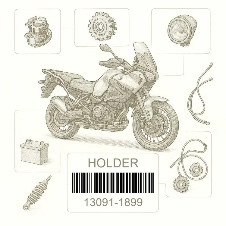 13091-1899 HOLDER, Kawasaki Номер детали 13091-1899, 130911899