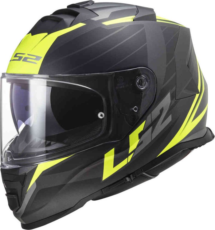 Мотошлем интеграл LS2 FF800 Storm II Nerve Черный/неоновый желтый 168002060XS