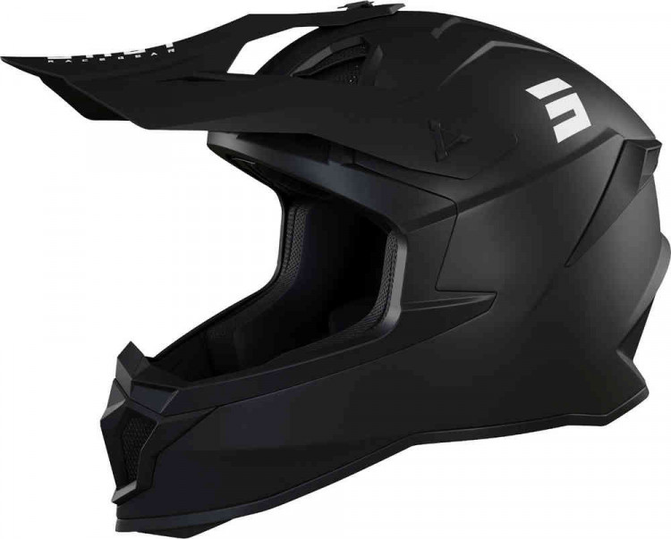 Мотошлем для мотокросса и эндуро Shot Lite Solid 2.0 Черный матовый A09-21A1-A01-07