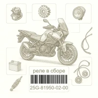 25G-81950-02-00 реле в сборе, Yamaha Номер детали 25G-81950-02-00, 25G819500200, 25G-81950-02, 25G8195002, 25G 81950 02