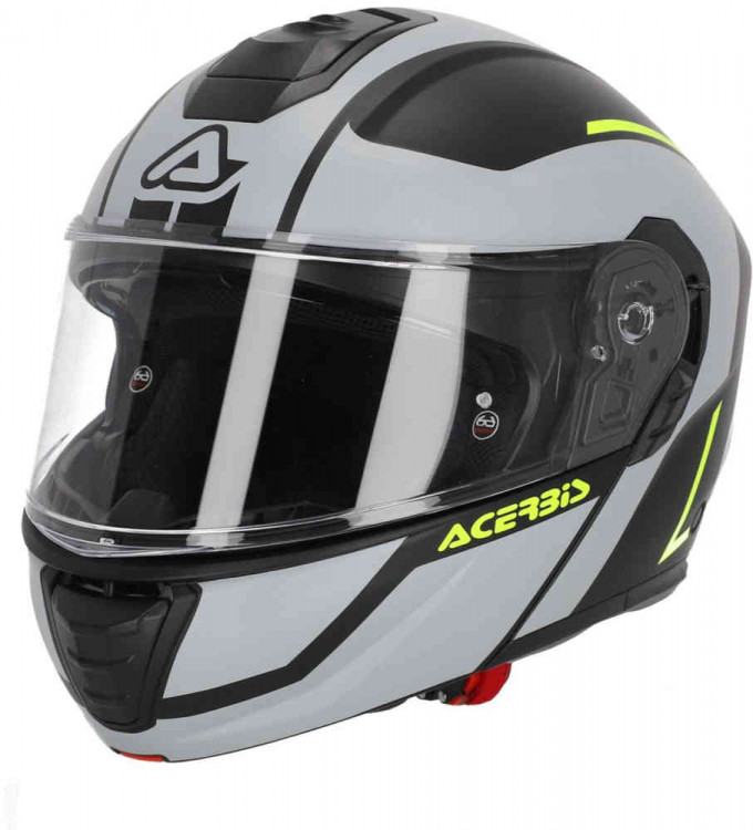Мотошлем модуляр Acerbis TDC Серый матовый/желтый 0025339.290.061