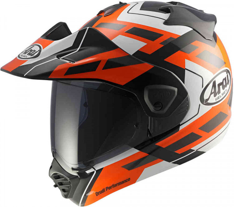 Мотошлем для мотокросса и эндуро Arai TOUR-X5 Match Белый/Черный/Оранжевый 8009607011