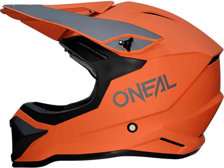 Мотошлем для мотокросса и эндуро Oneal 1SRS Solid Матовый оранжевый 0634-142
