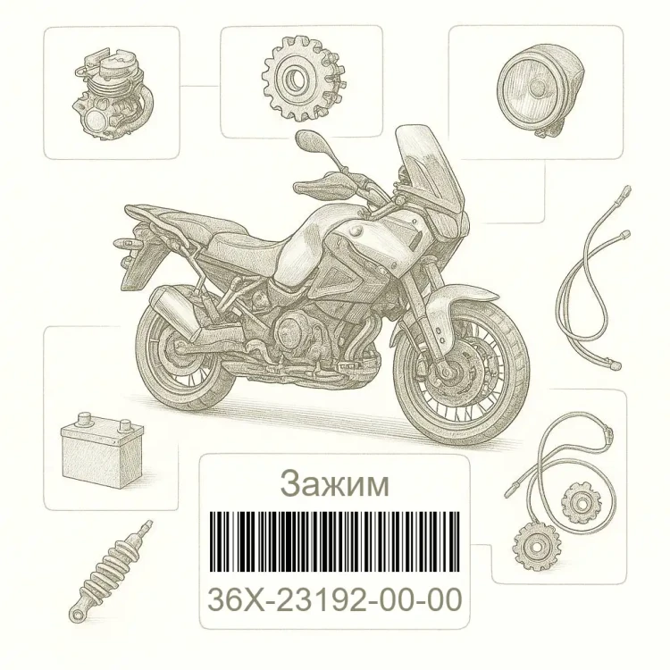 36X-23192-00-00 Зажим, Yamaha Номер детали 36X-23192-00-00, 36X231920000, 36X-23192-00, 36X2319200, 36X 23192 00