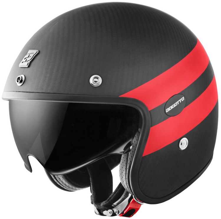 Мотошлем открытый Bogotto V587 Crono Carbon