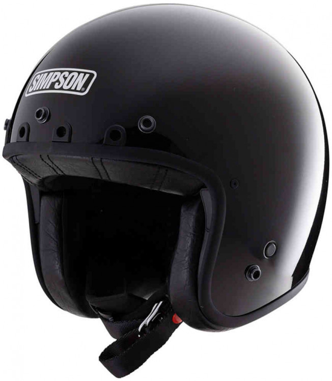 Мотошлем открытый Simpson Chopper Solid Черный 18630-L-101