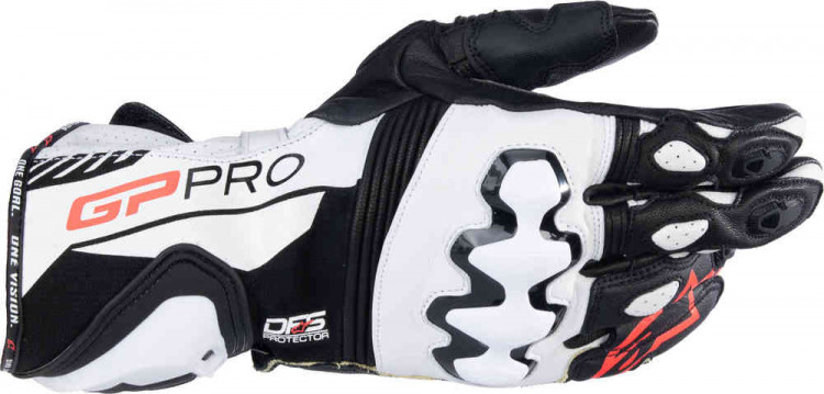 Мотоперчатки для города, спорта и туринга Alpinestars GP Pro R4 Черный/Белый 3556724-12-M