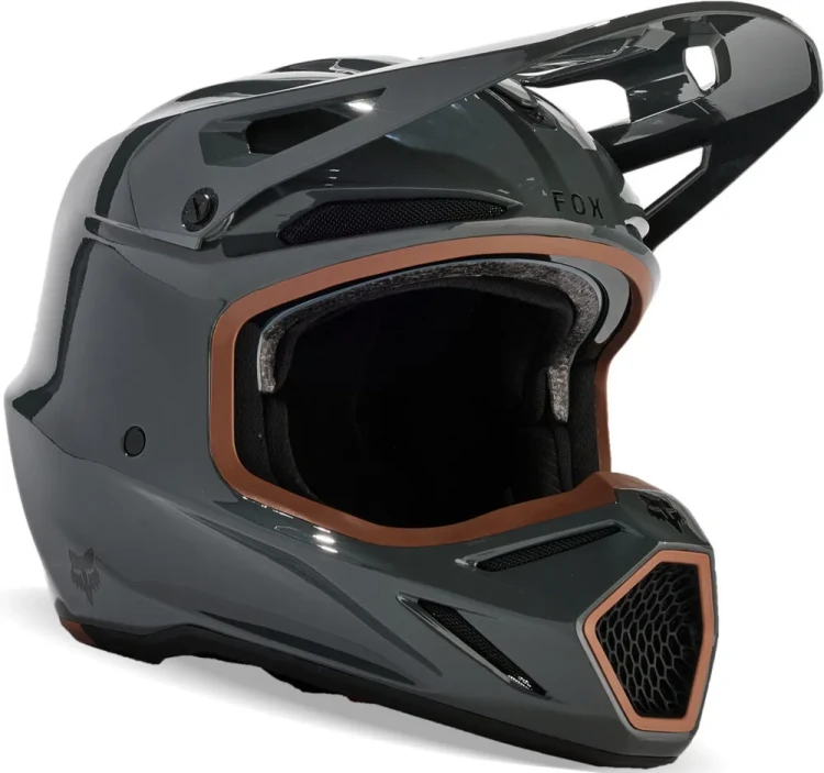 Мотошлем для мотокросса и эндуро FOX V3 RS Carbon Solid MIPS