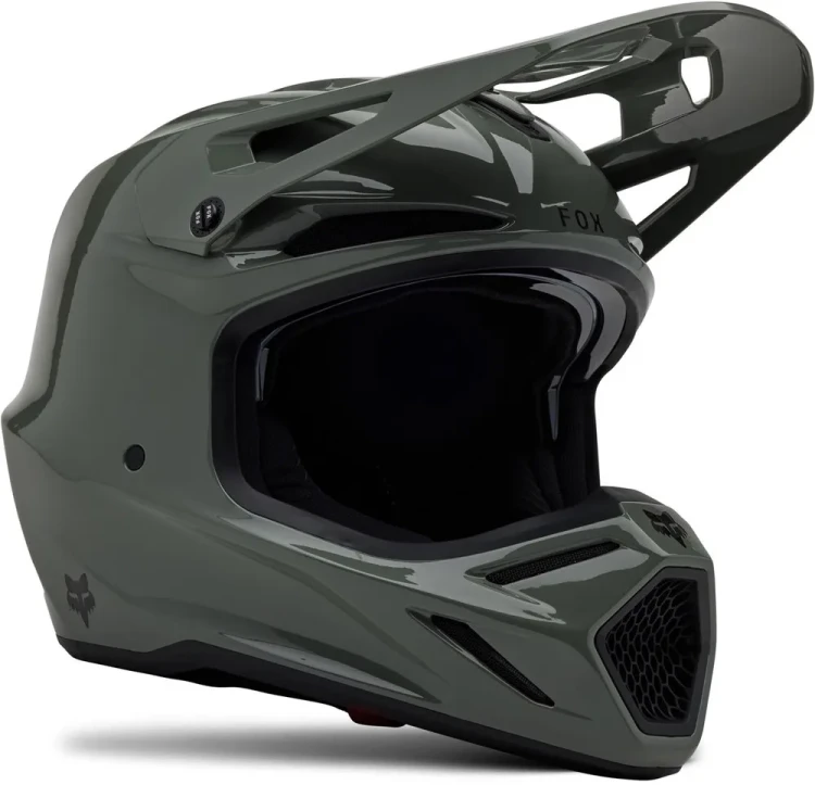 Мотошлем для мотокросса и эндуро FOX V3 RS Carbon Solid MIPS