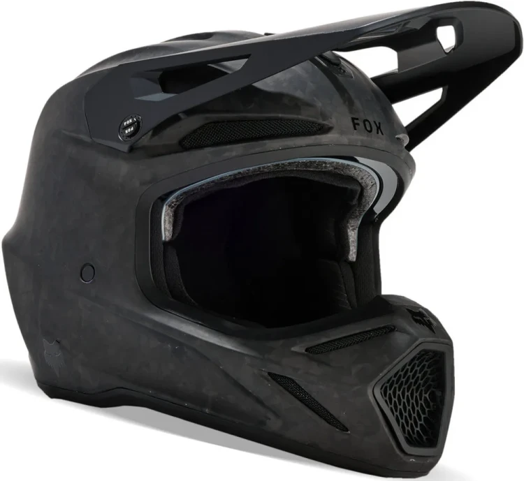 Мотошлем для мотокросса и эндуро FOX V3 RS Carbon Solid MIPS