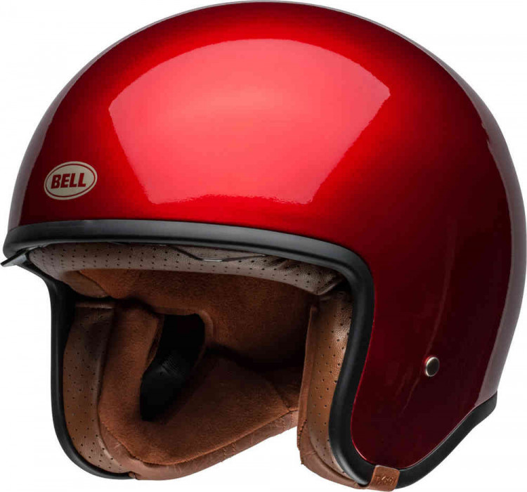 Мотошлем открытый Bell TX-501 Solid Красный 8008979028
