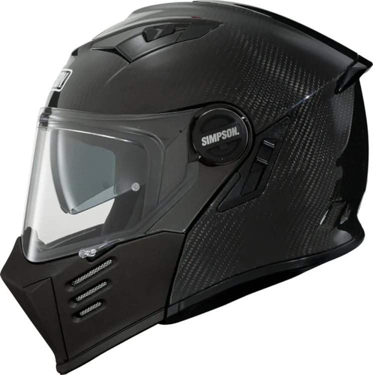 Мотошлем модуляр Simpson Darksome Carbon 06