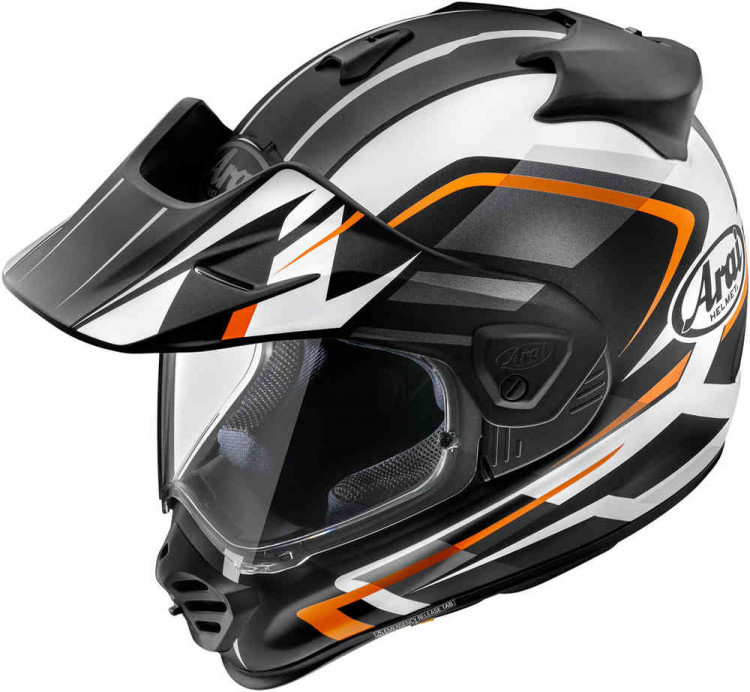 Мотошлем для мотокросса и эндуро Arai Tour-X5 Discovery Оранжевый/Черный/Белый 8008933022
