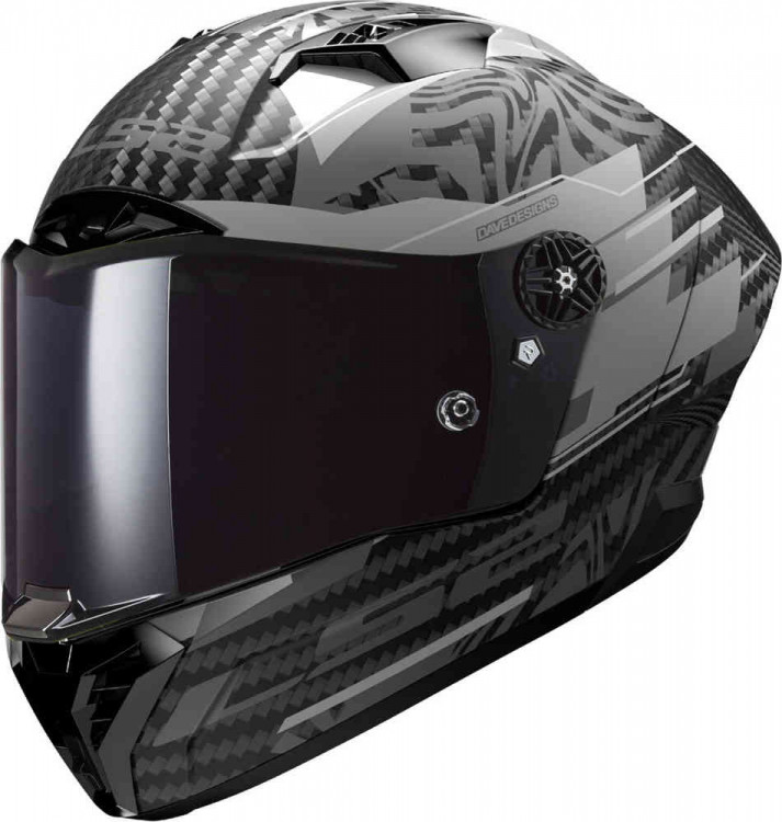 Мотошлем интеграл LS2 FF805 Thunder GP Polar Carbon  168058965XS