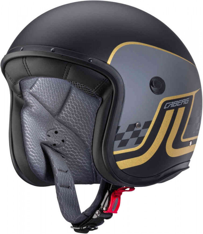 Мотошлем открытый Caberg Freeride Trophy Черный матовый/золотой CA30020012-L